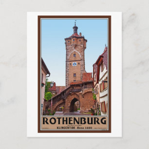 Carte Postale Rothenburg od Tauber - Klingentor