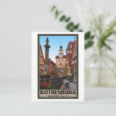 Carte Postale Rothenburg od Tauber - Markusturm (Debout devant)