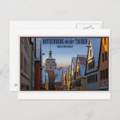 Carte Postale Rothenburg od Tauber - Weisserturm hiver (Devant / Derrière)