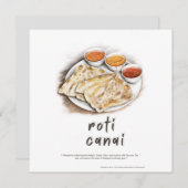 Carte postale Roti Canai Malaysia (Devant / Derrière)