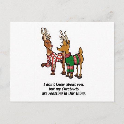 Carte Postale Rôti de châtaignes (Devant)
