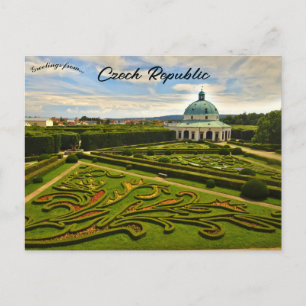 Carte Postale Rotonde du jardin floral Kromeriz Tchéquie
