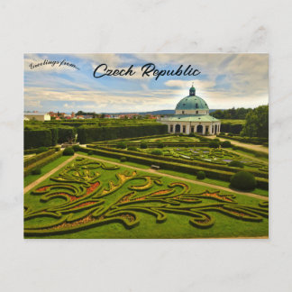 Carte Postale Rotonde du jardin floral Kromeriz Tchéquie