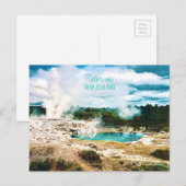 Carte Postale Rotorua sources chaudes Voyage Nouvelle-Zélande Ca (Devant / Derrière)