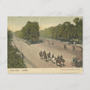 Carte Postale Rotten Row London Vintage Postage.