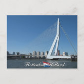 Carte postale Rotterdam Skyline et Bridge Holland (Devant)