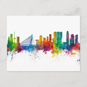 Carte Postale Rotterdam The Pays-Bas Skyline