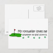 Carte Postale Rottweiler (Devant / Derrière)