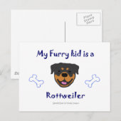 Carte Postale Rottweiler (Devant / Derrière)