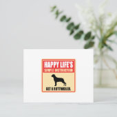 Carte Postale Rottweiler (Debout devant)