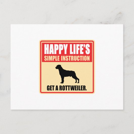 Carte Postale Rottweiler (Devant)