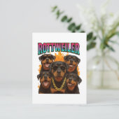 Carte Postale Rottweiler  (Debout devant)
