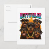 Carte Postale Rottweiler  (Devant / Derrière)