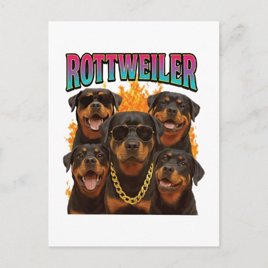 Carte Postale Rottweiler  (Devant)