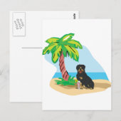 Carte Postale rottweiler (Devant / Derrière)