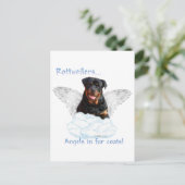Carte Postale Rottweiler Angel (Debout devant)