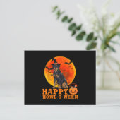 Carte Postale Rottweiler drôle Joyeux Halloween Chien Amateurs c (Debout devant)