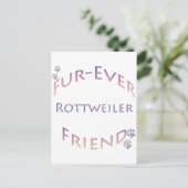 Carte Postale Rottweiler Furever Friend (Debout devant)