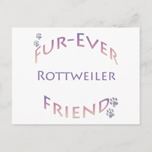 Carte Postale Rottweiler Furever Friend