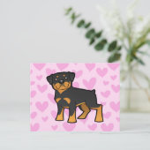 Carte Postale Rottweiler Love (Debout devant)