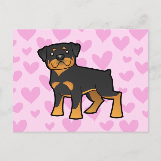 Carte Postale Rottweiler Love (Devant)