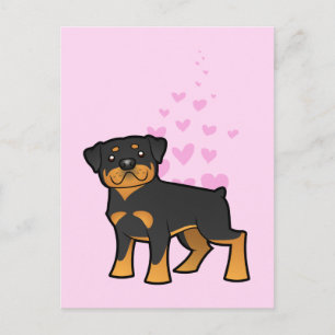 Carte Postale Rottweiler Love