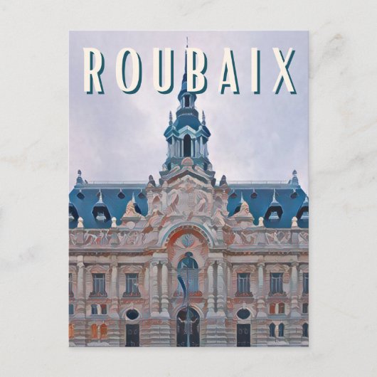 Carte Postale Roubaix Photo Vintage (Devant)