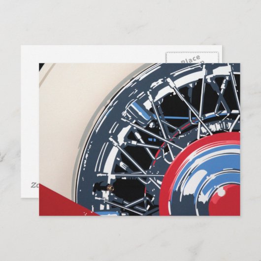 Carte Postale Roue (Devant / Derrière)