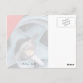 Carte Postale Roue bleue et clapet (Dos)