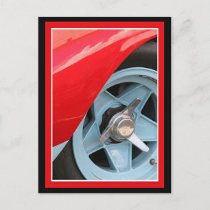 Carte Postale Roue bleue et clapet