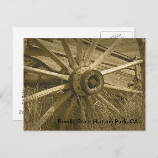 Carte Postale Roue Bodie Wagon 2 (Devant / Derrière)