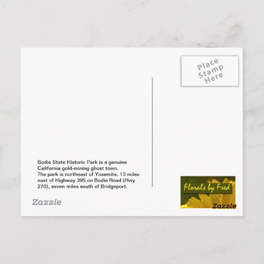 Carte Postale Roue Bodie Wagon 2 (Dos)