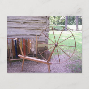 Carte postale Roue broche