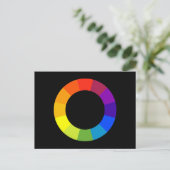 Carte Postale roue couleur (Debout devant)