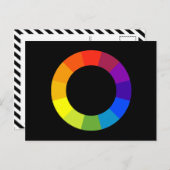 Carte Postale roue couleur (Devant / Derrière)