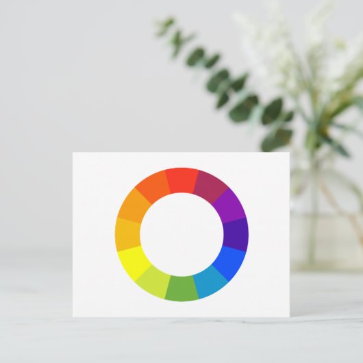 Carte Postale roue couleur (Debout devant)
