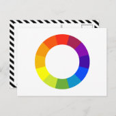 Carte Postale roue couleur (Devant / Derrière)