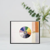 Carte Postale Roue couleur, Art Abstrait fin (Debout devant)