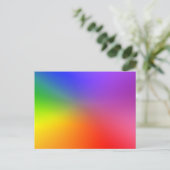 Carte Postale Roue couleur : Couleurs Abstraites (Debout devant)