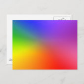 Carte Postale Roue couleur : Couleurs Abstraites (Devant / Derrière)