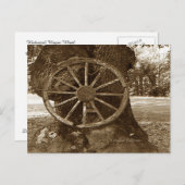 Carte Postale Roue de chariot historique (Devant / Derrière)