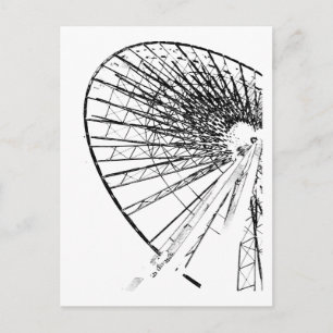 Carte Postale roue de chicago ferris