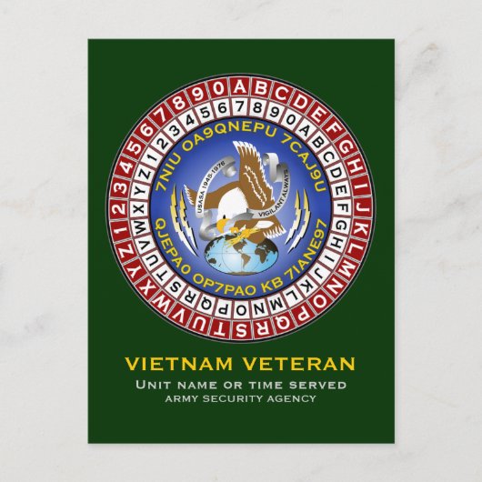 Carte Postale Roue de chiffrement ASA 1 (Devant)