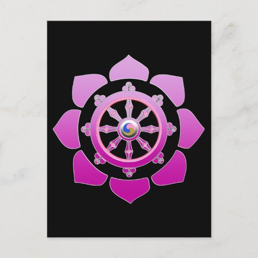 Carte Postale Roue de Dharma (Devant)