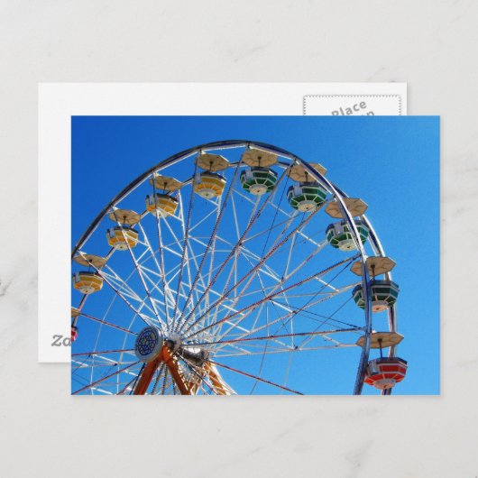 Carte Postale roue de ferris (Devant / Derrière)