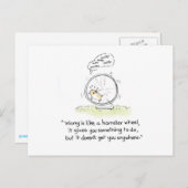 carte postale "Roue de hamster" (Devant / Derrière)