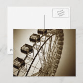 Carte Postale Roue de manège rétro (Devant / Derrière)