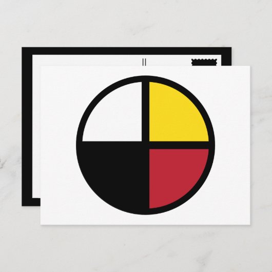 Carte Postale Roue de médecine (Devant / Derrière)