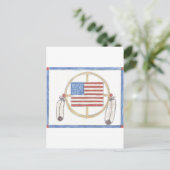 Carte Postale Roue de médecine amérindienne (Debout devant)