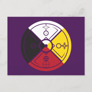 Carte Postale Roue de médecine : Boucle sacrée